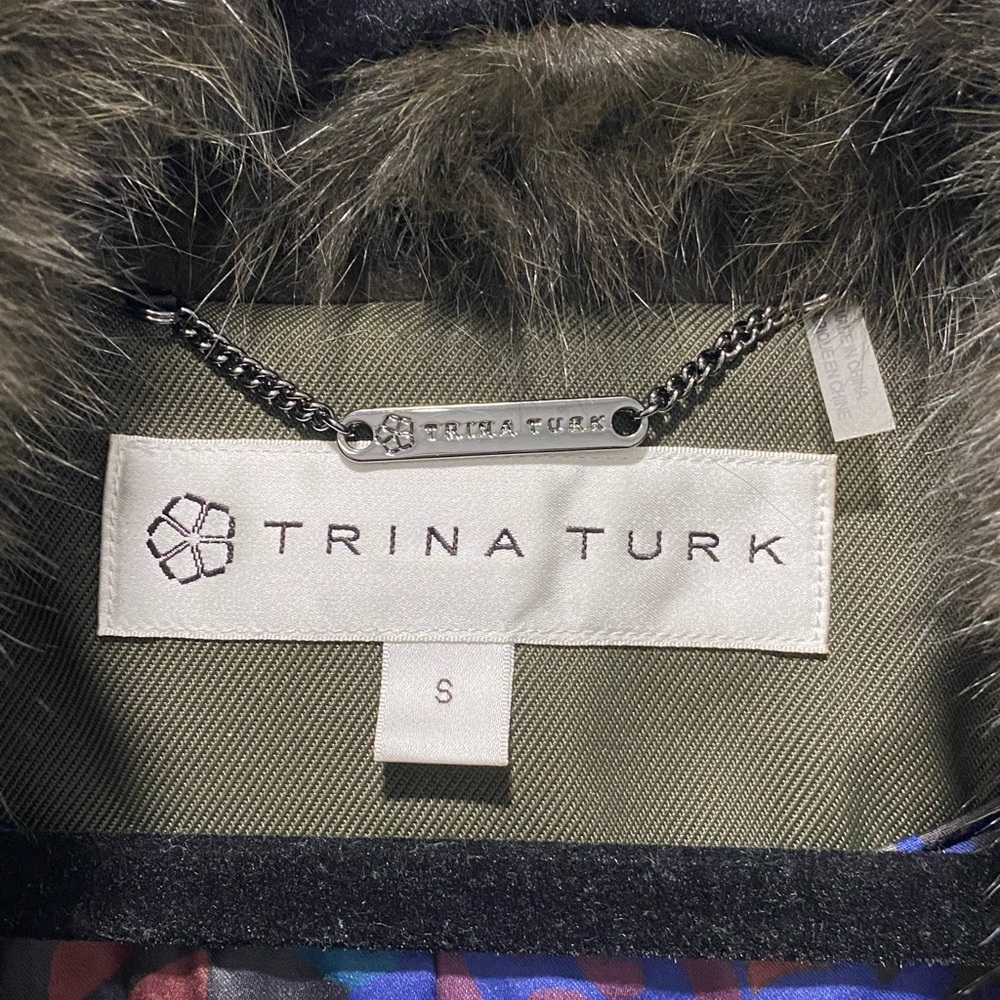 Trina Turk Dyed Real Fox Fur Coat (Sz Small) - Picture 4 of 7